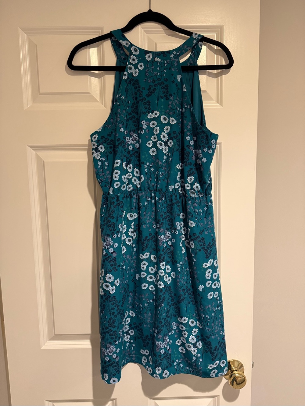 41 Hawthorn Teal Floral Halter Midi Dress NWT